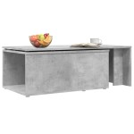 vidaXL Măsuță de cafea, gri beton, 150 x 50 x 35 cm, lemn prelucrat vidaXL Măsuță de cafea, gri beton, 150 x 50 x 35 cm, lemn prelucrat