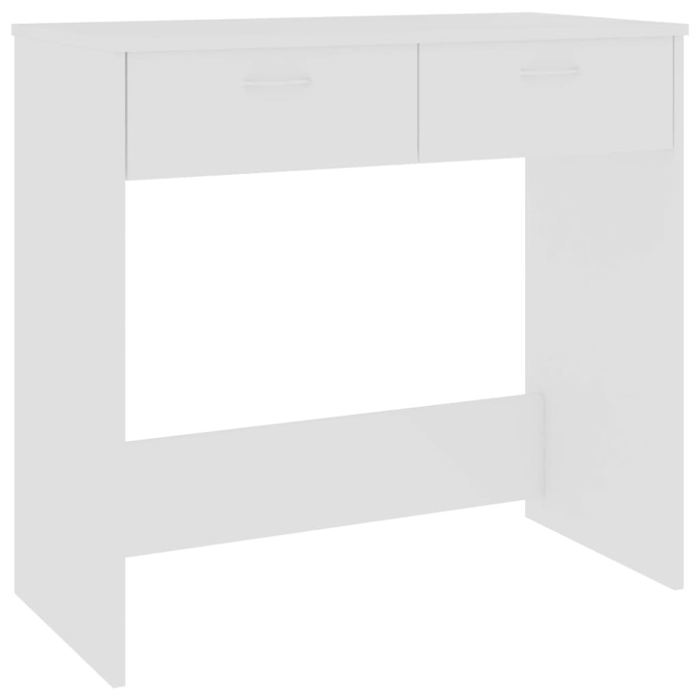 vidaXL Birou, alb, 80x40x75 cm, lemn prelucrat