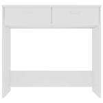 vidaXL Birou, alb, 80x40x75 cm, lemn prelucrat vidaXL Birou, alb, 80x40x75 cm, lemn prelucrat