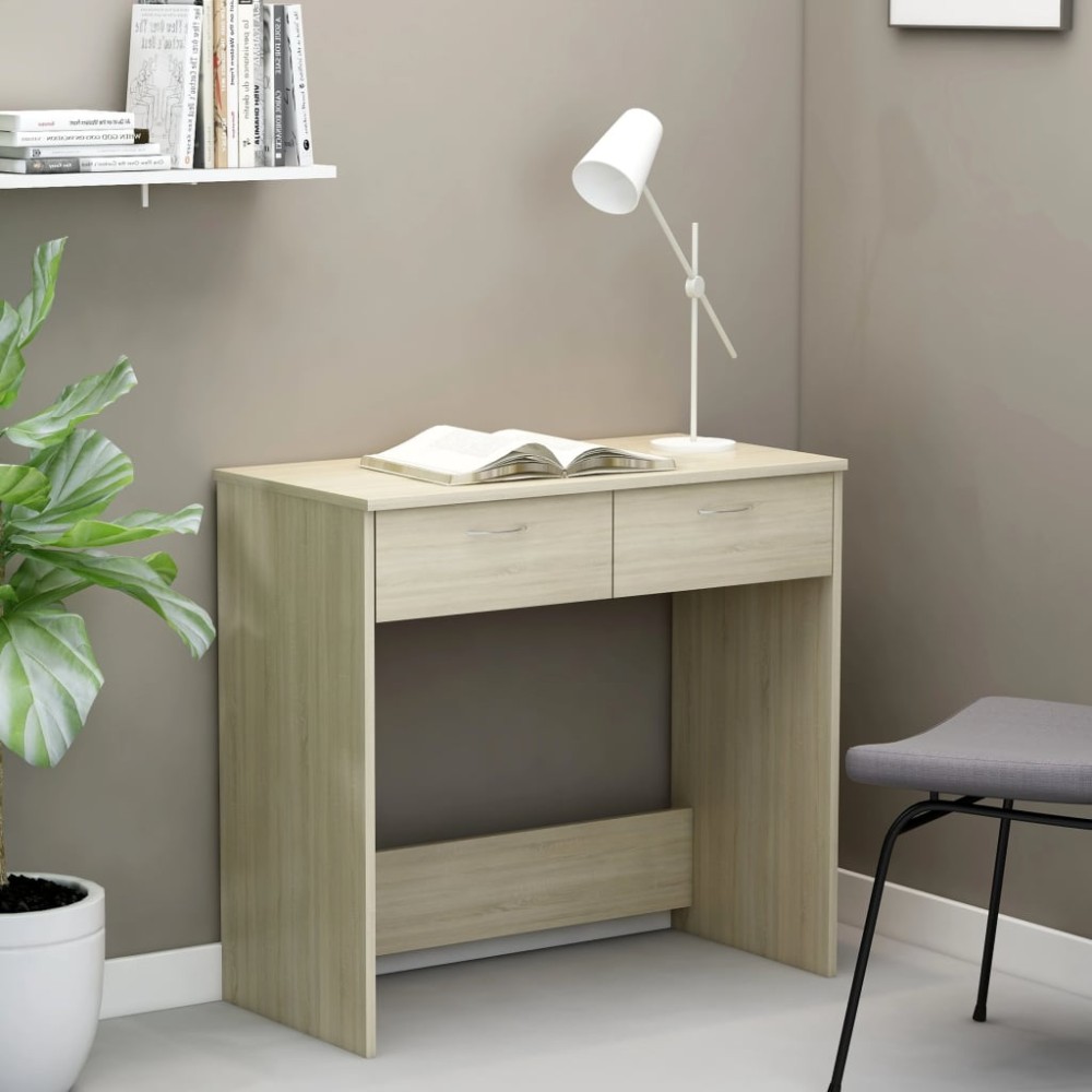 vidaXL Birou, stejar sonoma, 80 x 40 x 75 cm, lemn prelucrat