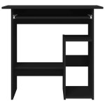 vidaXL Birou, negru, 80x45x74 cm, lemn prelucrat