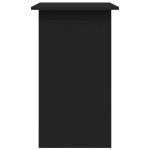 vidaXL Birou, negru, 80x45x74 cm, lemn prelucrat