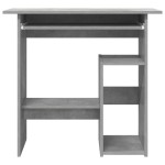 vidaXL Birou, gri beton, 80x45x74 cm, lemn prelucrat
