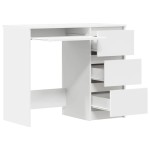vidaXL Birou, alb, 90x45x76 cm, lemn prelucrat vidaXL Birou, alb, 90x45x76 cm, lemn prelucrat