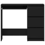 vidaXL Birou, negru, 90x45x76 cm, lemn prelucrat vidaXL Birou, negru, 90x45x76 cm, lemn prelucrat