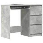 vidaXL Birou, gri beton, 90 x 45 x 76 cm, lemn prelucrat