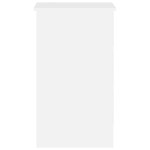 vidaXL Birou, alb extralucios, 90 x 45 x 76 cm, lemn prelucrat