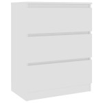 vidaXL Dulap, alb, 60 x 35 x 76 cm, lemn prelucrat