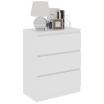 vidaXL Dulap, alb, 60 x 35 x 76 cm, lemn prelucrat