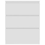 vidaXL Dulap, alb, 60 x 35 x 76 cm, lemn prelucrat