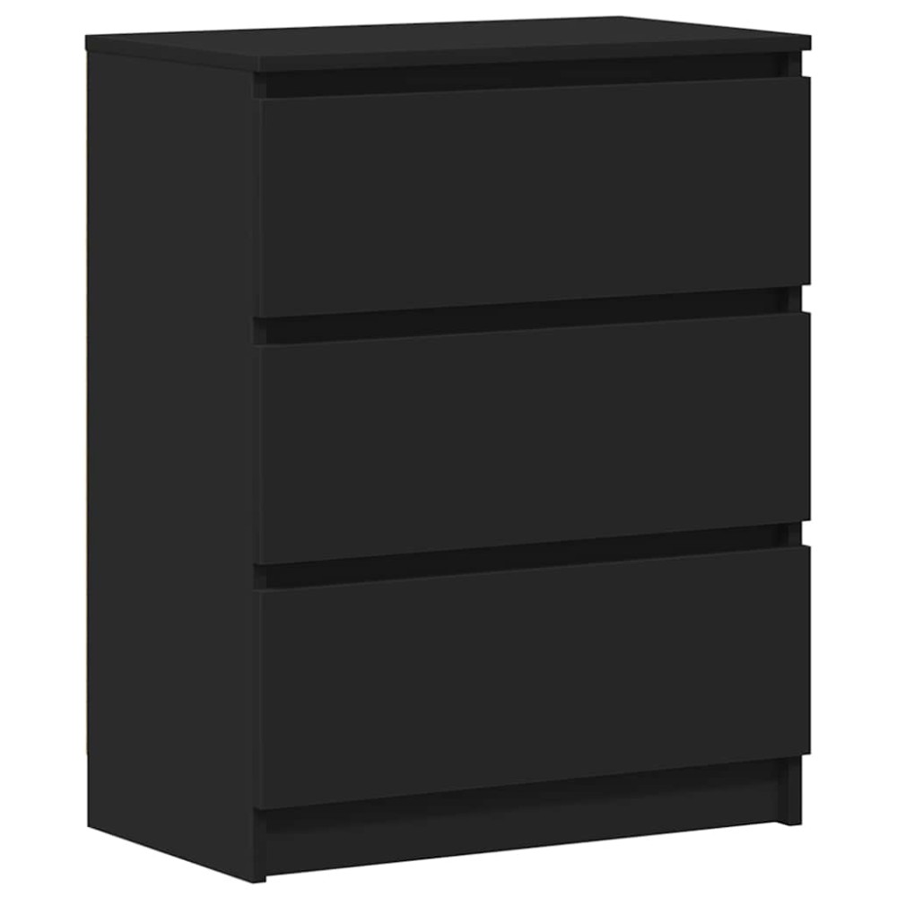 vidaXL Dulap, negru, 60 x 35 x 76 cm, lemn prelucrat