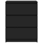 vidaXL Dulap, negru, 60 x 35 x 76 cm, lemn prelucrat