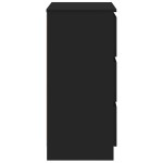 vidaXL Dulap, negru, 60 x 35 x 76 cm, lemn prelucrat