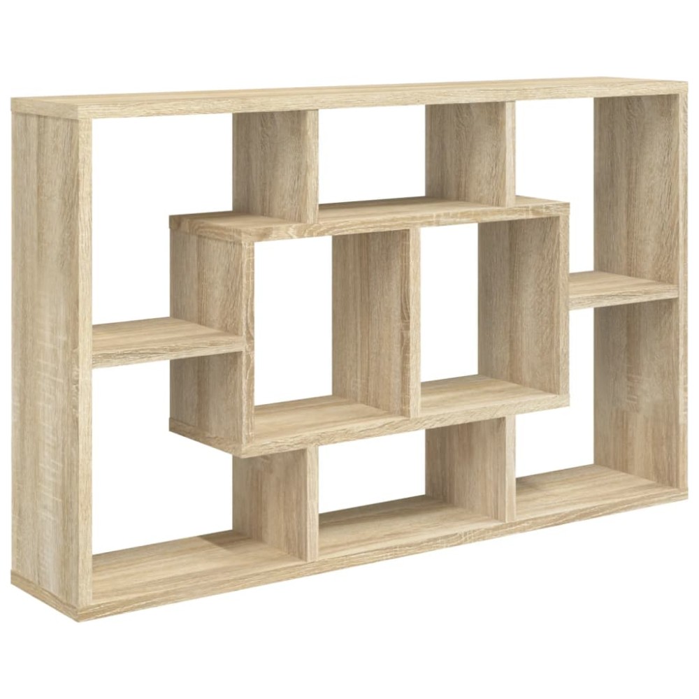 vidaXL Raft de perete, stejar Sonoma, 85x16x52,5 cm, lemn prelucrat