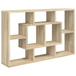 vidaXL Raft de perete, stejar Sonoma, 85x16x52,5 cm, lemn prelucrat
