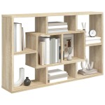 vidaXL Raft de perete, stejar Sonoma, 85x16x52,5 cm, lemn prelucrat