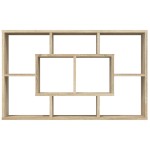 vidaXL Raft de perete, stejar Sonoma, 85x16x52,5 cm, lemn prelucrat