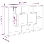 vidaXL Raft de perete, alb extralucios, 85x16x52,5 cm, lemn prelucrat vidaXL Raft de perete, alb extralucios, 85x16x52,5 cm, lemn prelucrat