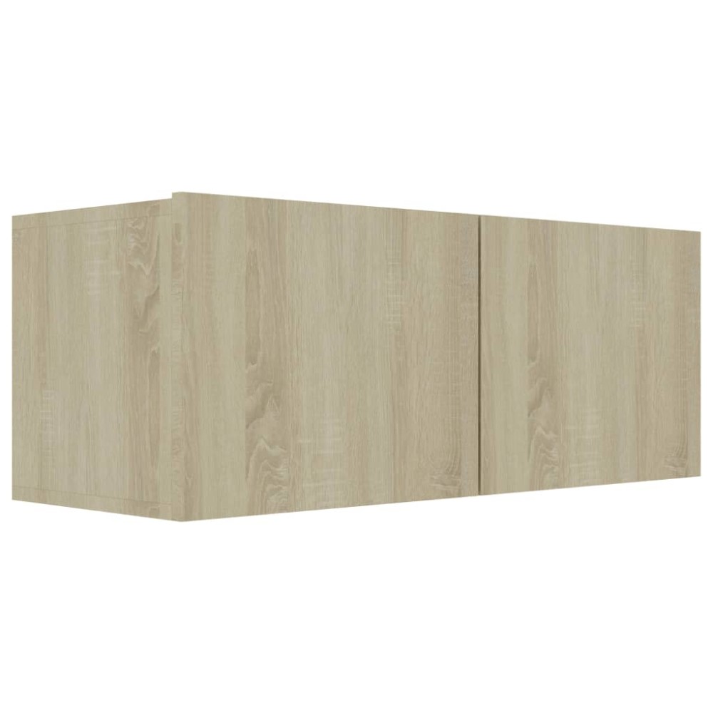 vidaXL Comodă TV, stejar Sonoma, 80 x 30 x 30 cm, lemn prelucrat