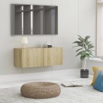 vidaXL Comodă TV, stejar Sonoma, 80 x 30 x 30 cm, lemn prelucrat vidaXL Comodă TV, stejar Sonoma, 80 x 30 x 30 cm, lemn prelucrat