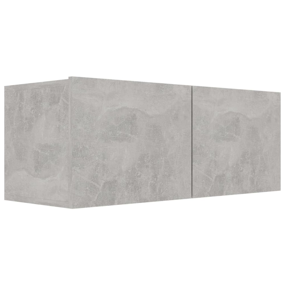 vidaXL Comodă TV, gri beton, 80 x 30 x 30 cm, lemn prelucrat