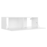 vidaXL Comodă TV, alb, 100 x 30 x 30 cm, lemn prelucrat