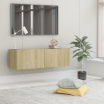 vidaXL Comodă TV, stejar Sonoma, 100 x 30 x 30 cm, lemn prelucrat vidaXL Comodă TV, stejar Sonoma, 100 x 30 x 30 cm, lemn prelucrat