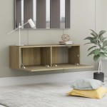 vidaXL Comodă TV, stejar Sonoma, 100 x 30 x 30 cm, lemn prelucrat vidaXL Comodă TV, stejar Sonoma, 100 x 30 x 30 cm, lemn prelucrat