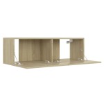 vidaXL Comodă TV, stejar Sonoma, 100 x 30 x 30 cm, lemn prelucrat vidaXL Comodă TV, stejar Sonoma, 100 x 30 x 30 cm, lemn prelucrat