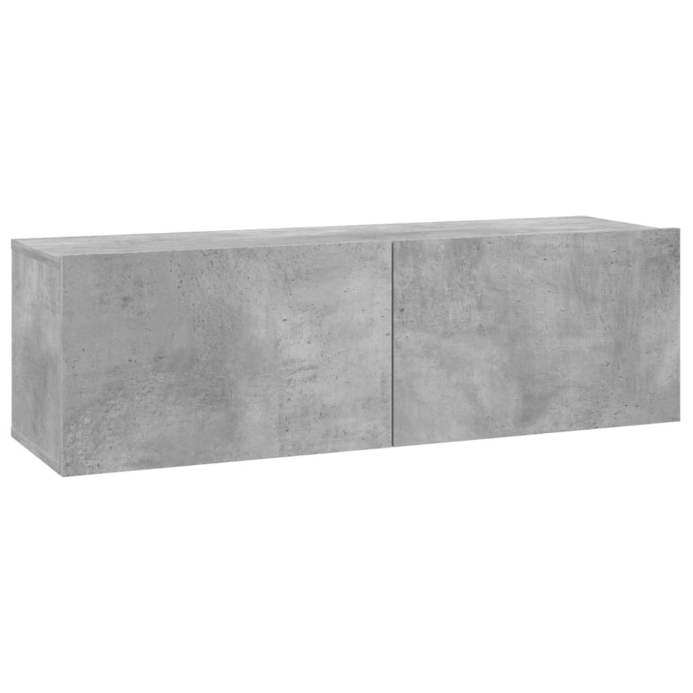 vidaXL Comodă TV, gri beton, 100 x 30 x 30 cm, lemn prelucrat