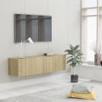 vidaXL Comodă TV, stejar Sonoma, 120 x 30 x 30 cm, lemn prelucrat vidaXL Comodă TV, stejar Sonoma, 120 x 30 x 30 cm, lemn prelucrat