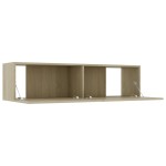 vidaXL Comodă TV, stejar Sonoma, 120 x 30 x 30 cm, lemn prelucrat vidaXL Comodă TV, stejar Sonoma, 120 x 30 x 30 cm, lemn prelucrat
