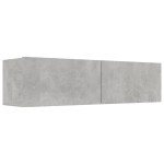 vidaXL Comodă TV, gri beton, 120 x 30 x 30 cm, lemn prelucrat vidaXL Comodă TV, gri beton, 120 x 30 x 30 cm, lemn prelucrat