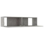 vidaXL Comodă TV, gri beton, 120 x 30 x 30 cm, lemn prelucrat vidaXL Comodă TV, gri beton, 120 x 30 x 30 cm, lemn prelucrat
