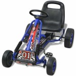vidaXL Mașină Go Kart cu scaun reglabil, albastru