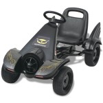 vidaXL Mașinuță kart cu șezut reglabil neagră vidaXL Mașinuță kart cu șezut reglabil neagră