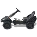 vidaXL Mașinuță kart cu șezut reglabil neagră vidaXL Mașinuță kart cu șezut reglabil neagră