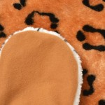 vidaXL Covor cu model leopard 139 cm Pluș Maro