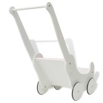 vidaXL Cărucior pentru păpuși din lemn 53 x 25,7 x 50 cm, alb vidaXL Cărucior pentru păpuși din lemn 53 x 25,7 x 50 cm, alb