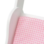 vidaXL Cărucior pentru păpuși din lemn 53 x 25,7 x 50 cm, alb vidaXL Cărucior pentru păpuși din lemn 53 x 25,7 x 50 cm, alb