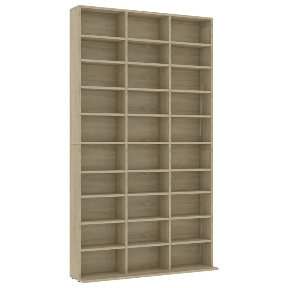 vidaXL Dulap pentru CD-uri stejar sonoma 102x16x177,5 cm lemn compozit