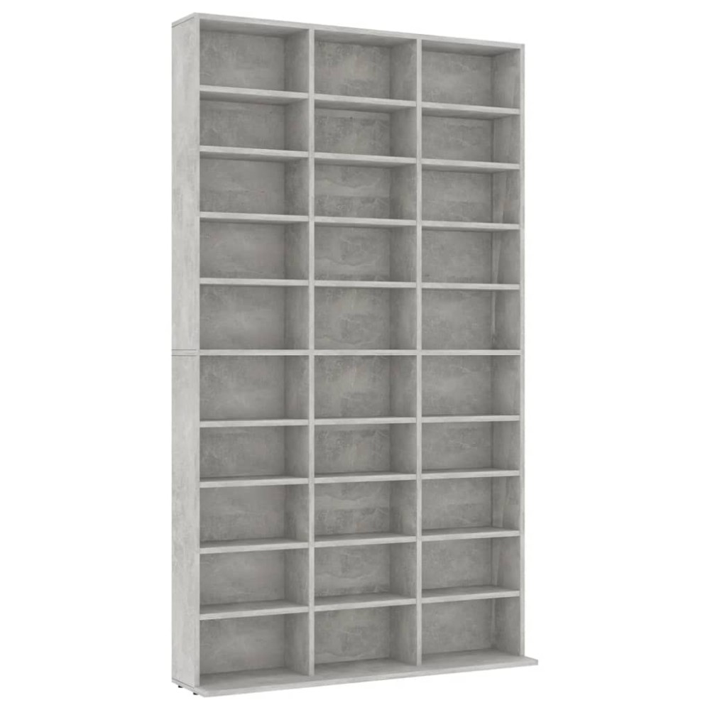 vidaXL Dulap pentru CD-uri, gri beton, 102x16x177,5 cm, lemn compozit
