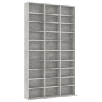 vidaXL Dulap pentru CD-uri, gri beton, 102x16x177,5 cm, lemn compozit