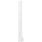 vidaXL Dulap CD-uri, alb extralucios, 102x16x177,5 cm, lemn compozit