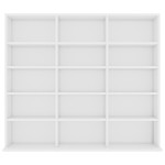 vidaXL Dulap pentru CD-uri, alb, 100 x 23 x 89,5 cm, lemn prelucrat vidaXL Dulap pentru CD-uri, alb, 100 x 23 x 89,5 cm, lemn prelucrat