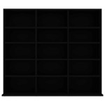 vidaXL Dulap pentru CD-uri, negru, 100 x 23 x 89,5 cm, lemn prelucrat vidaXL Dulap pentru CD-uri, negru, 100 x 23 x 89,5 cm, lemn prelucrat
