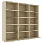vidaXL Dulap de CD-uri, stejar sonoma, 100x23x89,5 cm, lemn prelucrat vidaXL Dulap de CD-uri, stejar sonoma, 100x23x89,5 cm, lemn prelucrat