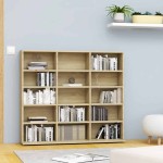 vidaXL Dulap de CD-uri, stejar sonoma, 100x23x89,5 cm, lemn prelucrat vidaXL Dulap de CD-uri, stejar sonoma, 100x23x89,5 cm, lemn prelucrat