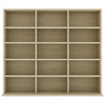 vidaXL Dulap de CD-uri, stejar sonoma, 100x23x89,5 cm, lemn prelucrat vidaXL Dulap de CD-uri, stejar sonoma, 100x23x89,5 cm, lemn prelucrat