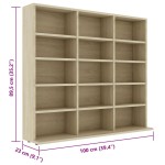 vidaXL Dulap de CD-uri, stejar sonoma, 100x23x89,5 cm, lemn prelucrat vidaXL Dulap de CD-uri, stejar sonoma, 100x23x89,5 cm, lemn prelucrat